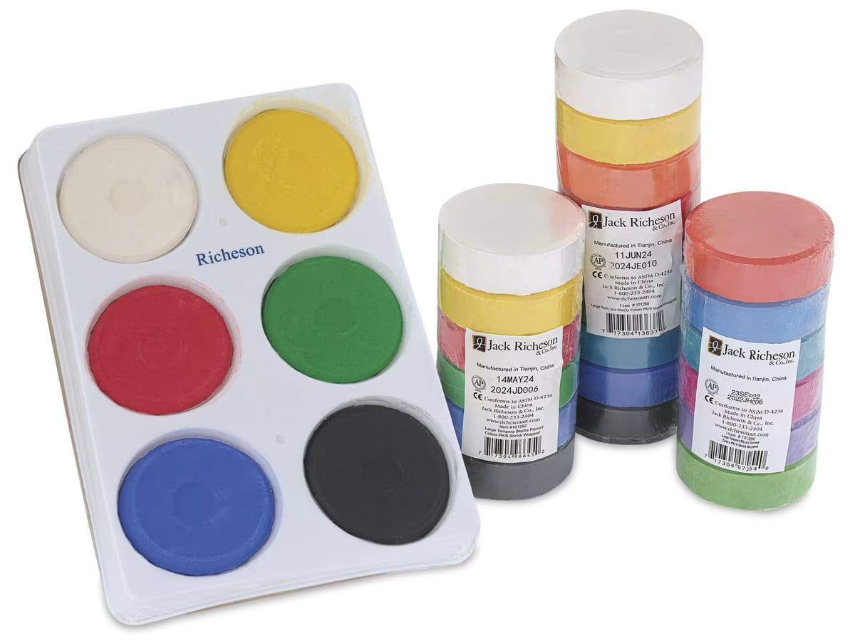 Tempera Paint Cakes