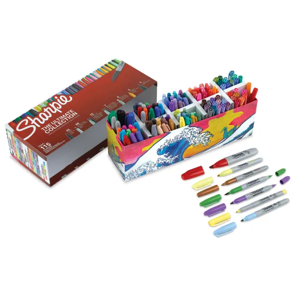 Sharpie The Ultimate Collection Markers in assorted vibrant colors and tip sizes