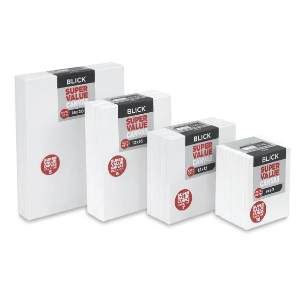 Blick Super Value Canvas Packs - Affordable, Pre-Stretched Canvases for All Art Mediums