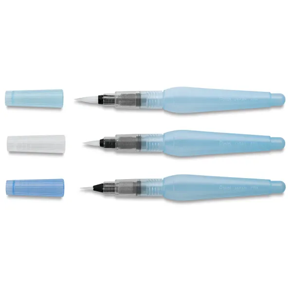 Pentel Aquash Water Brushes and Sets for watercolor painting and calligraphy
