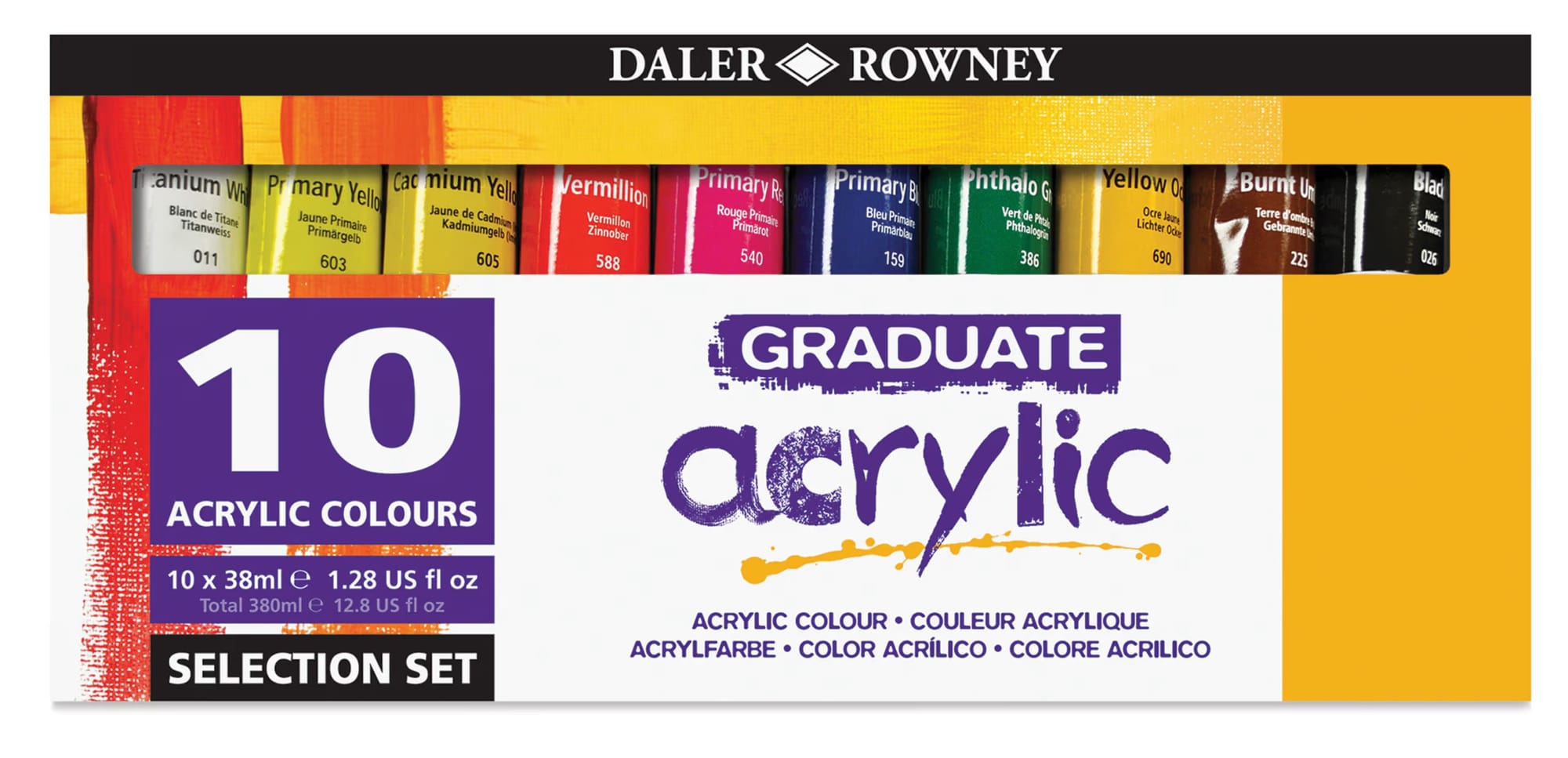 Daler-Rowney Graduate Acrylic- Vibrant, Dependable Color for