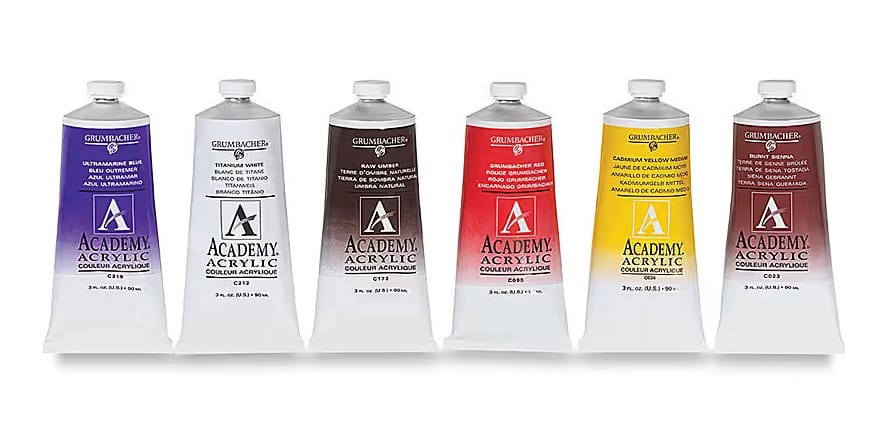 Grumbacher Academy Acrylic Paint – Vibrant, Dependable Colou
