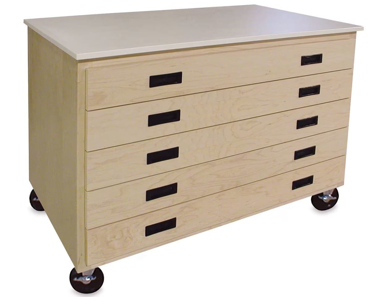 Hann Mobile Art Storage Cart – Organized Paper Storage on th