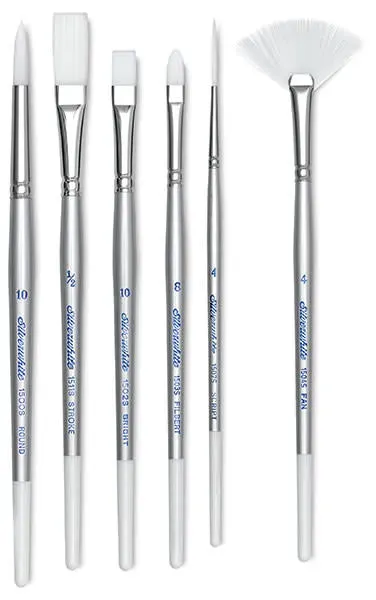 Silver Brush Silverwhite Soft Synthetic Brushes – Smooth, Re