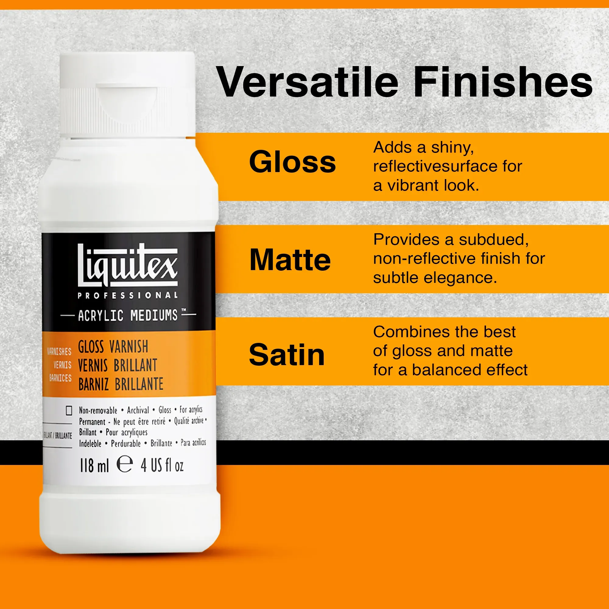 An artist applying Liquitex Acrylic Varnish to a finished acrylic painting for protection and finish enhancement