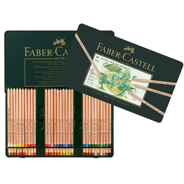 Faber Castell Pitt Pastel Pencil Tins of 12 24 36 and 60,Supreme